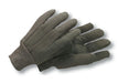 Radnor 100% Cotton Brown Jersey Knit Wrist Glove