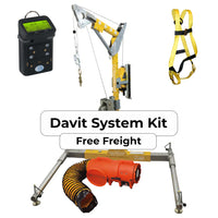All-In-One Complete Portable Davit Confined Space Rescue Kit with G450 Monitor and Blower
