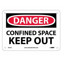Danger Confined Space Keep Out Sign