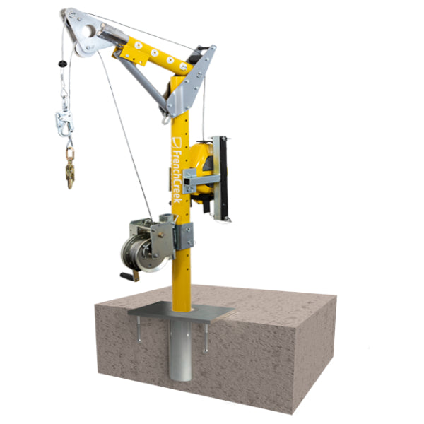 FrenchCreek PD6 Floor Mount Cast in Place Sleeve Davit Base Color