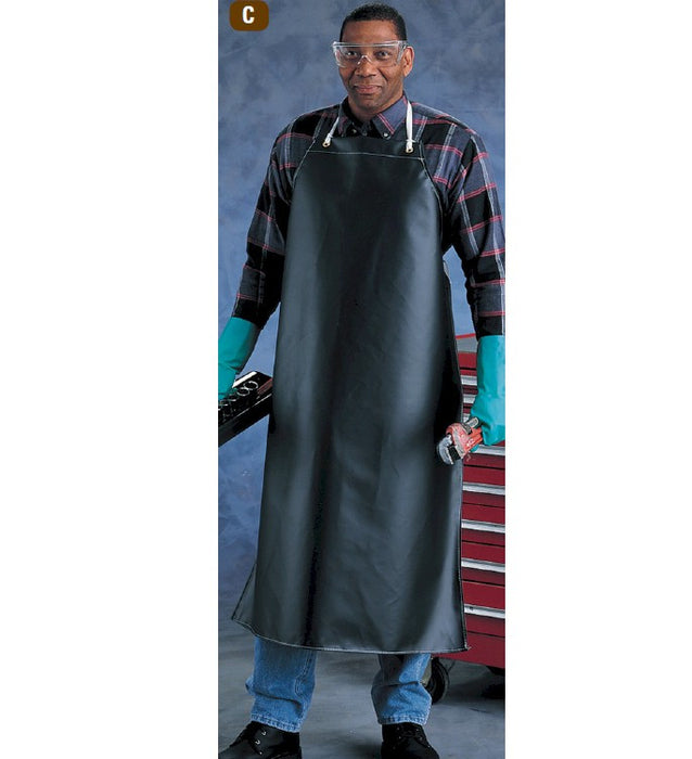 Heavy Weight Black Neoprene Chemical Apron - 36" x 45"