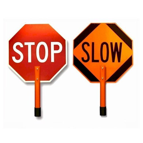 Safety Flag Stop Slow Paddles | Major Safety