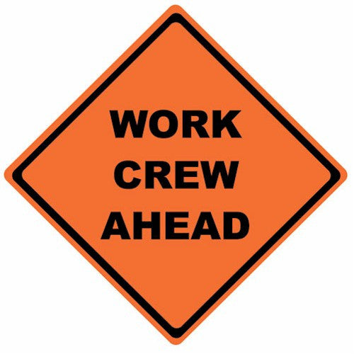 Dicke RUM36-200 or RUM48-200 Mesh Highway Roll-Up Sign