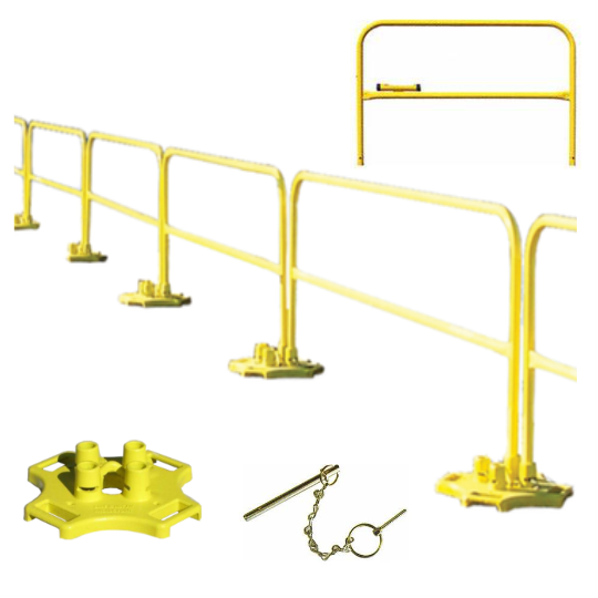 How many roof safety guard rail kits do you need