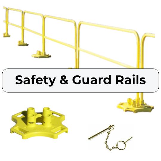 fall protection guard and safety rails