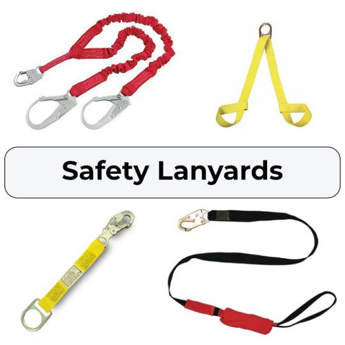 Fall Protection Shock-Absorbing Lanyard