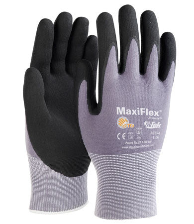Maxiflex 34-874 Ultimate ATG Micro-Foam Nitrile Palm Coated Glove