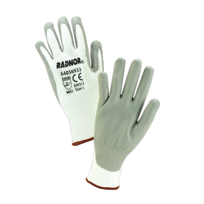Radnor White HPPE Cut Level 2 Polyurethane Coated Glove — Major Safety