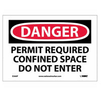 Danger Permit Required Confined Space Do Not Enter Sign