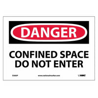 Danger Confined Space Do Not Enter Sign