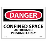 Danger Confined Space Authorized Personnel Only Sign