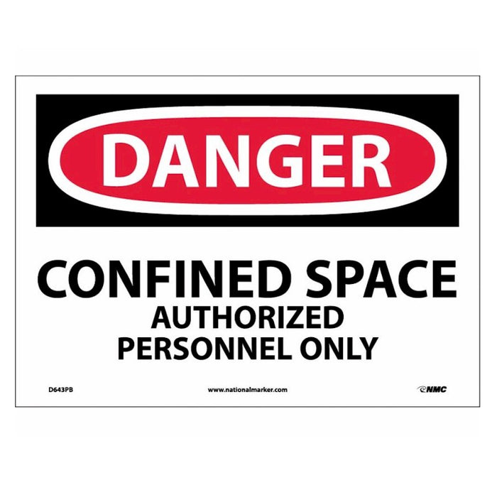 Danger Confined Space Authorized Personnel Only