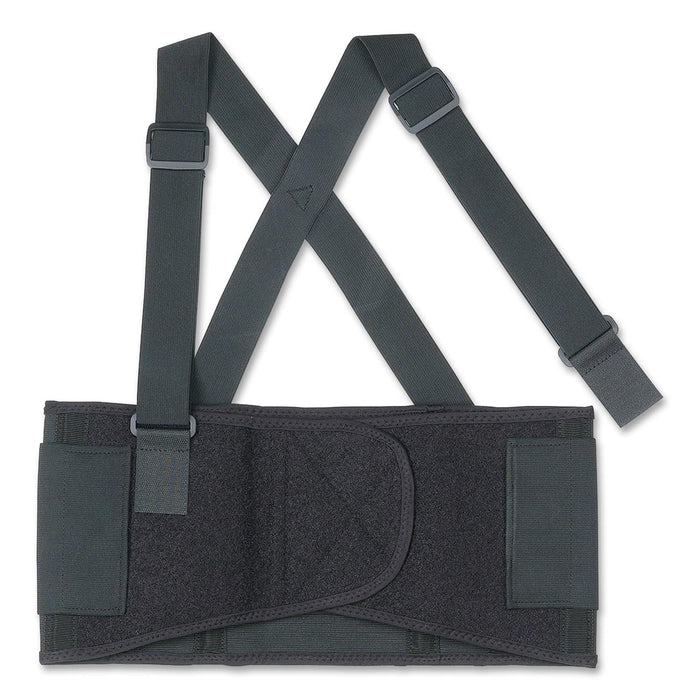 Ergodyne ProFlex 1650 Black Economy Elastic Back Support Belt With Detachable Suspenders