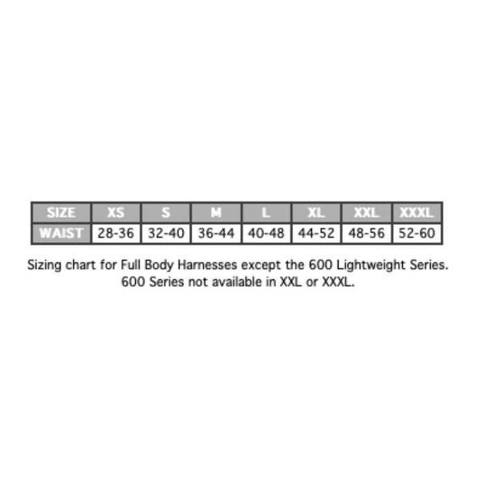 651B Size Chart