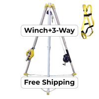FrenchCreek S50G-M7 Combination Rescue Winch and 3-Way Winch Tripod Rescue System