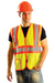 Occunomix LUX-SSCLC2Z ANSI Class II Two-Tone Mesh Safety Vest