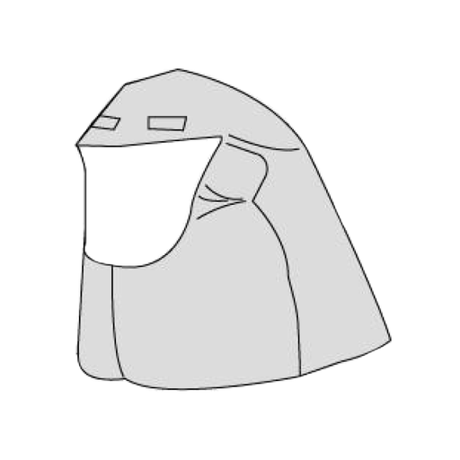 Gentex Pureflo PR02095SP PAPR Protective Aluminized Fabric Heat Hood