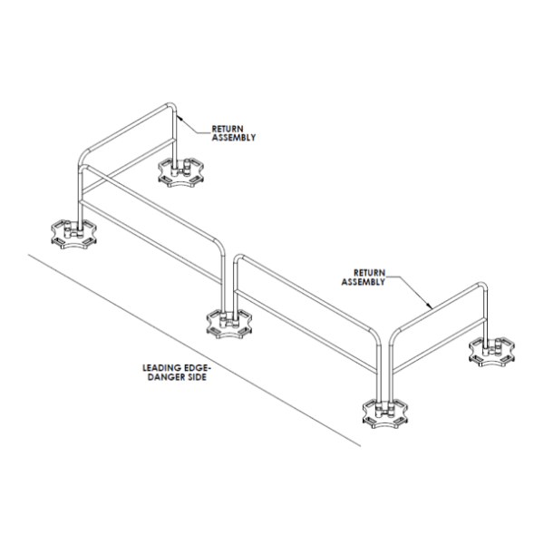 Bluewater Safety Rail 2000 Fall Protection Rail Kit Major Safety