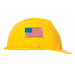 USA Flag Reflective Hard Hat Sticker