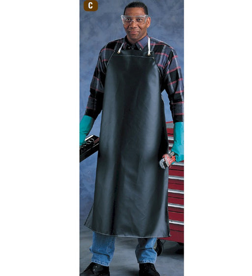 Heavy Weight Black Neoprene Chemical Apron - 36" x 45"