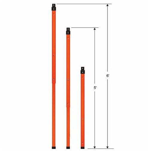 Dicke Rigid Plastic Stop Slow Paddle Extension Handle