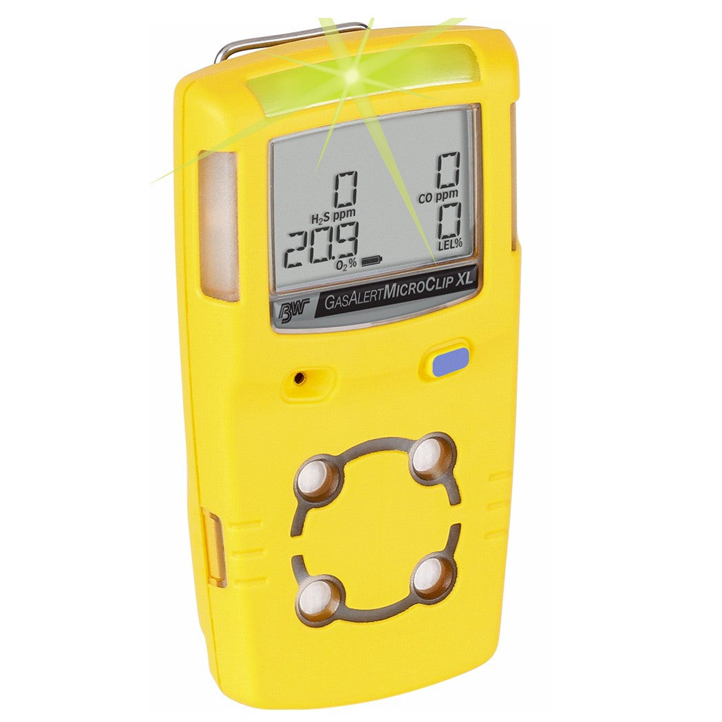 BW GasAlert MicroClip XL MCXL-XWHM-Y-NA Gas Detector — Major Safety